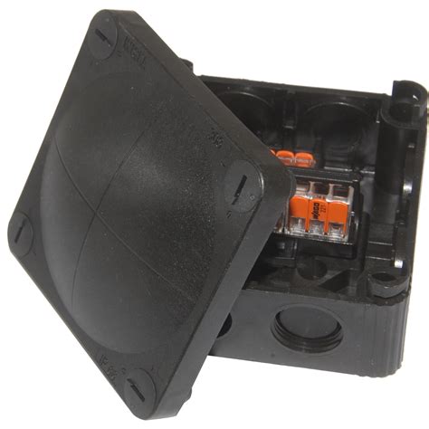 weatherproof junction box black